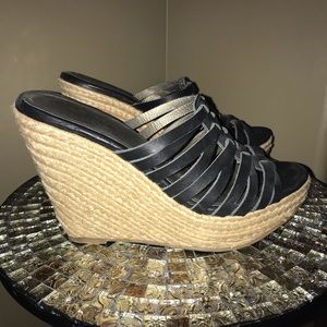Womens Strappy Espradille Wedges